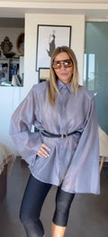 Camicia over lilla Ela Romei