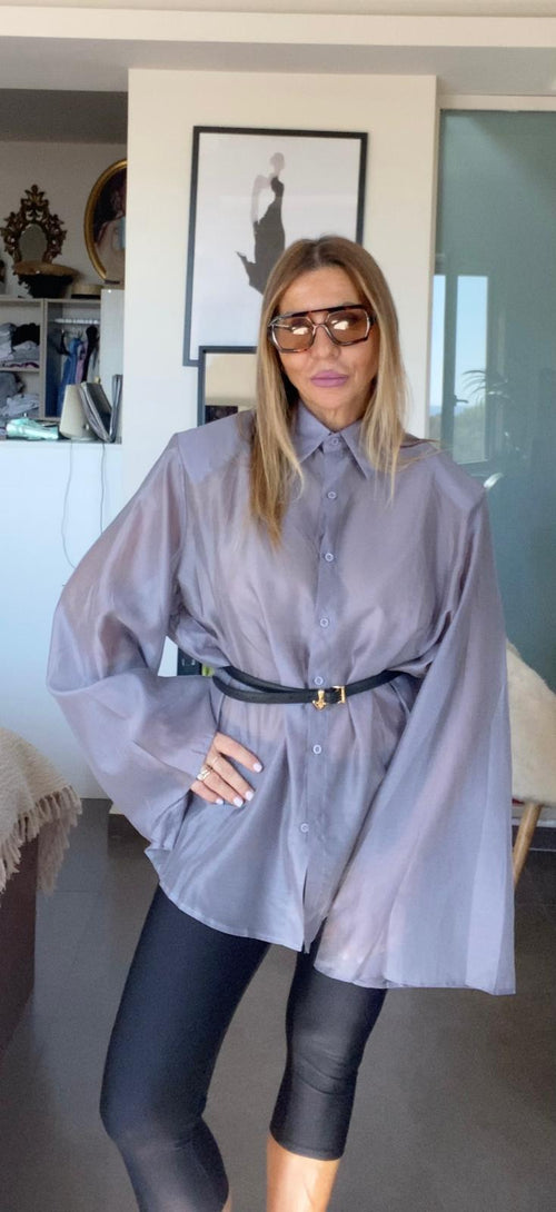 Camicia over lilla Ela Romei